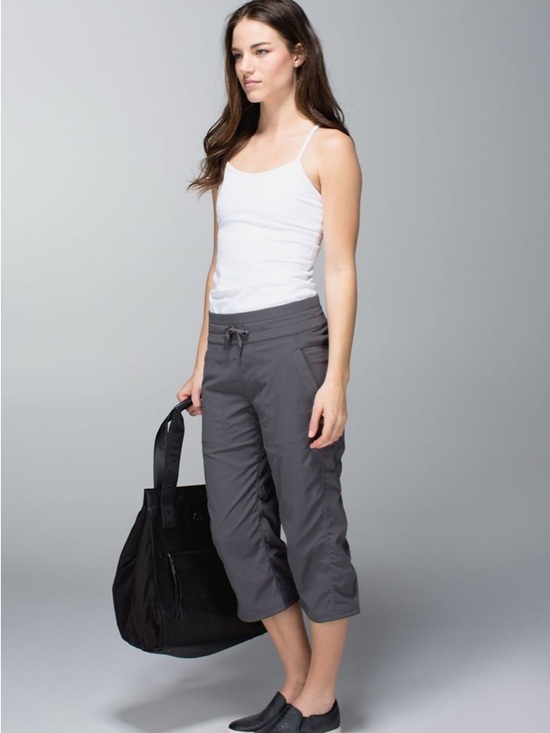 lululemon athletica Pants - lululemon athletica Gray Cropped dance studio pants